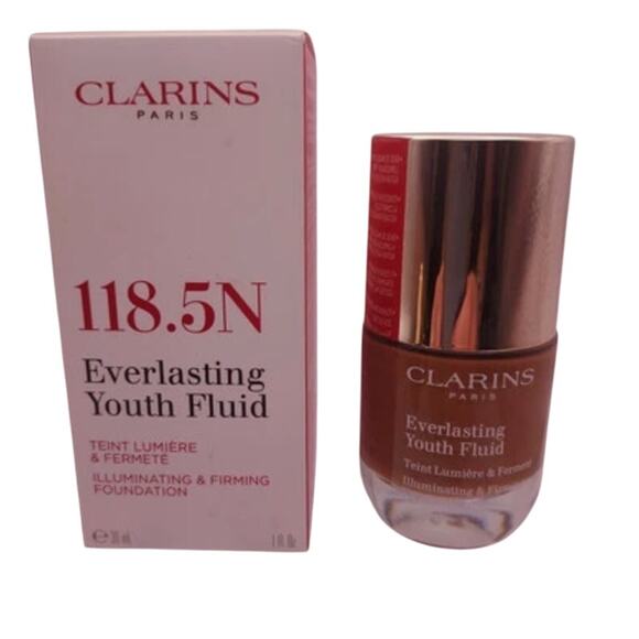 Clarins 118.5N Everlasting‎ Youth Fluid Illuminating & Firming Foundation 30ml - Picture 1 of 5
